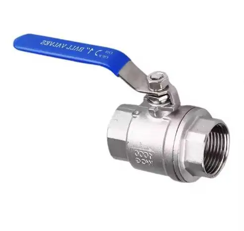FURUI High Quality Full Port 2-Piece Water Pipe Valve Fluid Control Manual Valves Stainless Steel Female Threaded Ball Valve