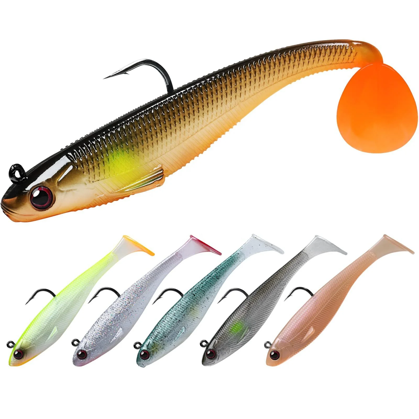 Wholesales Soft Plastic Fishing Lure Kit Bass Fishing Lures Isca Artificial Senuelos De Pesca