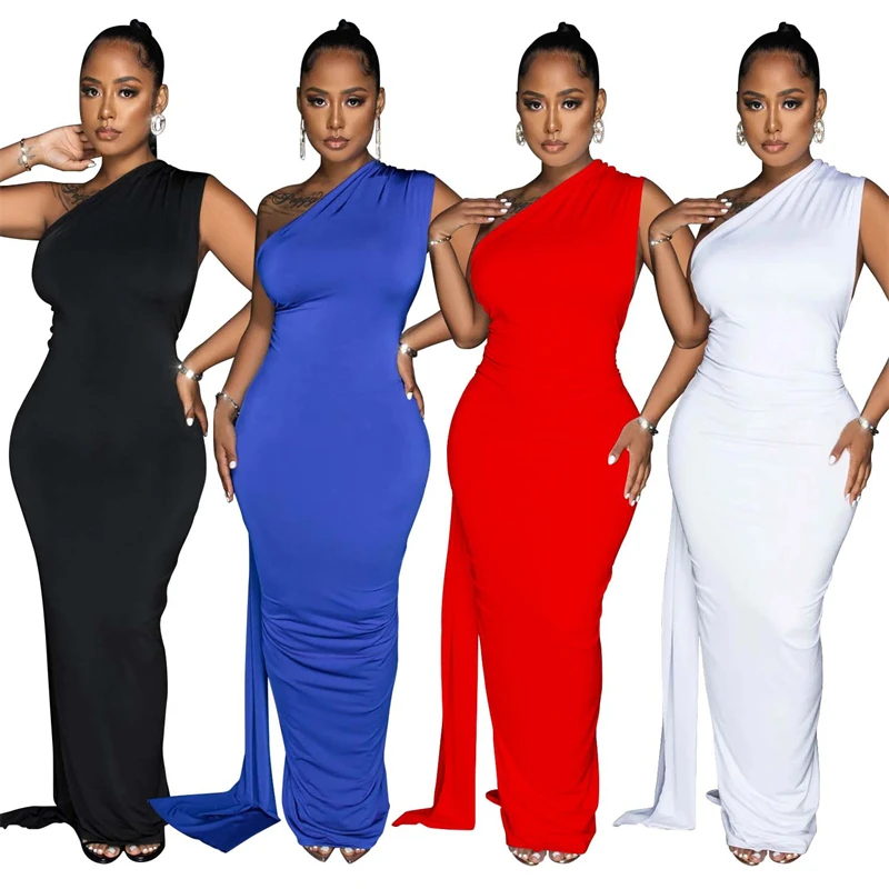 party wear white gown dark blue wedding evening dress 2023 high quality women lady elegant modern long party clothing for party