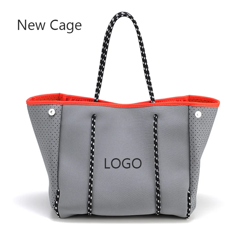 Hot Sale Fashion Travel Neoprene Multipurpose Customized Summer Beach Tote Bag Travel Shoulder Bag Neoprene Beach Bag