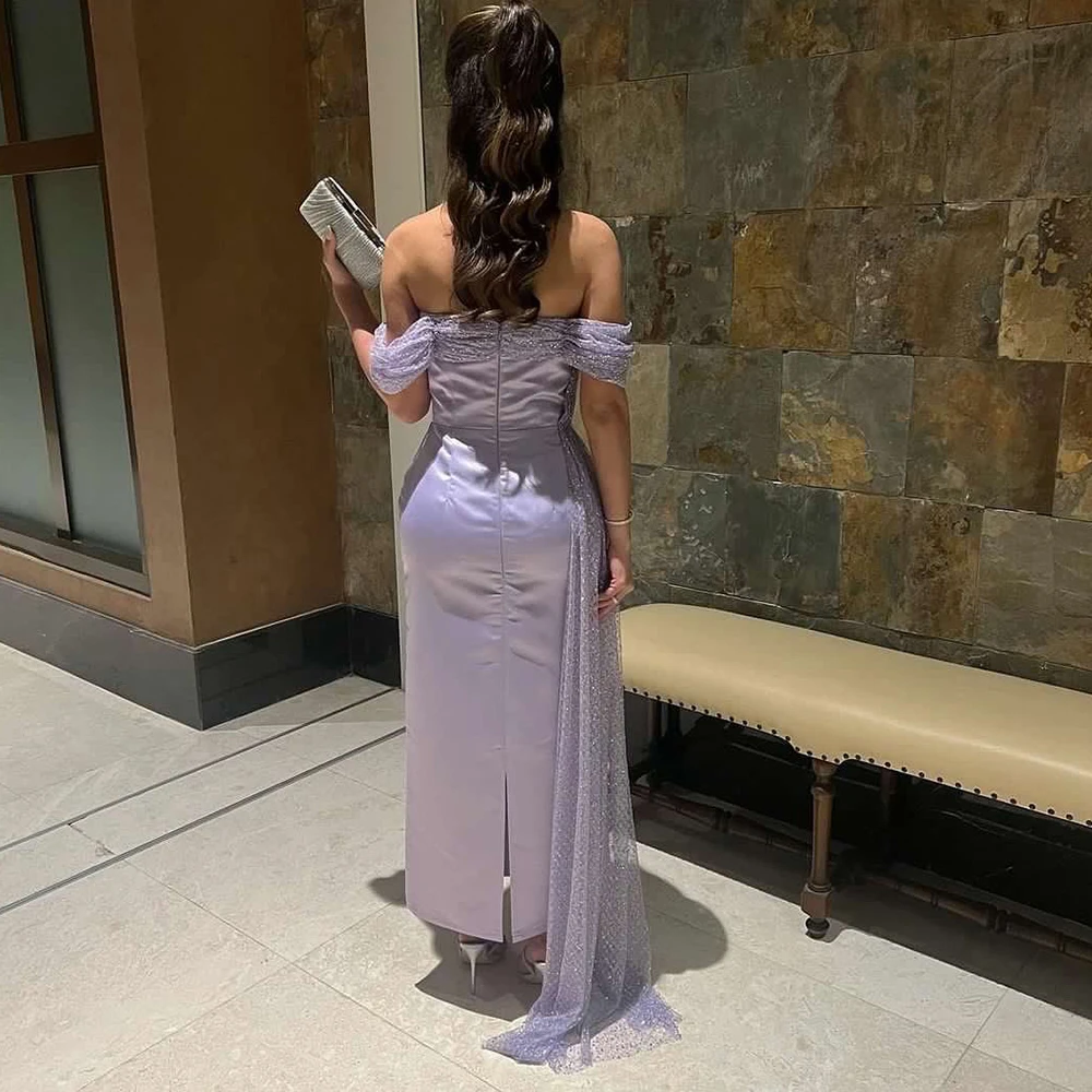 Jancember SF091 Hot Sale Purple Long Gown Luxury Design Fashion Elegant Evening Dresses 2023 Sexy