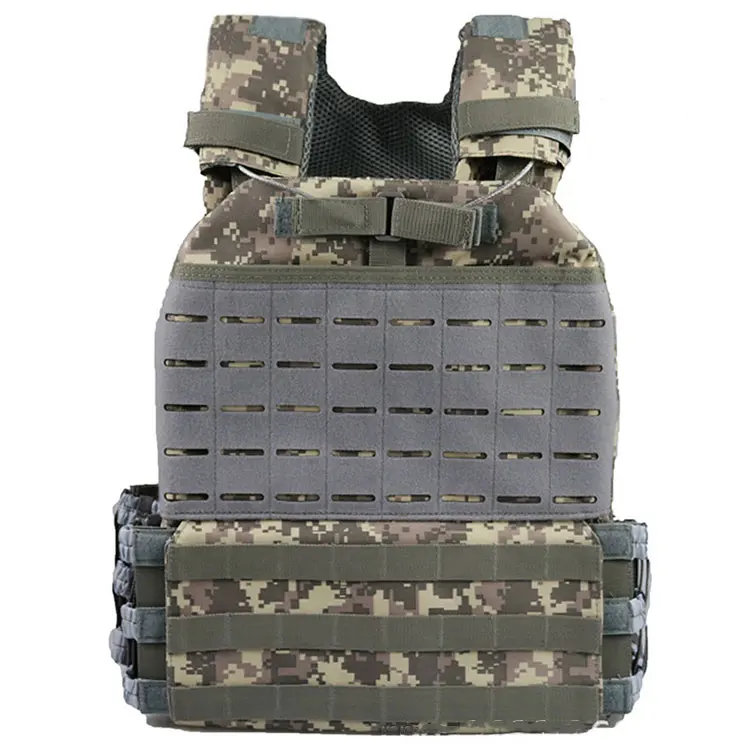 Tactical MOLLE Cross fit Vest Plate Adjustable Heavy Carrier Quick Release Vest For Airsoft Paintball Hunting Multicam