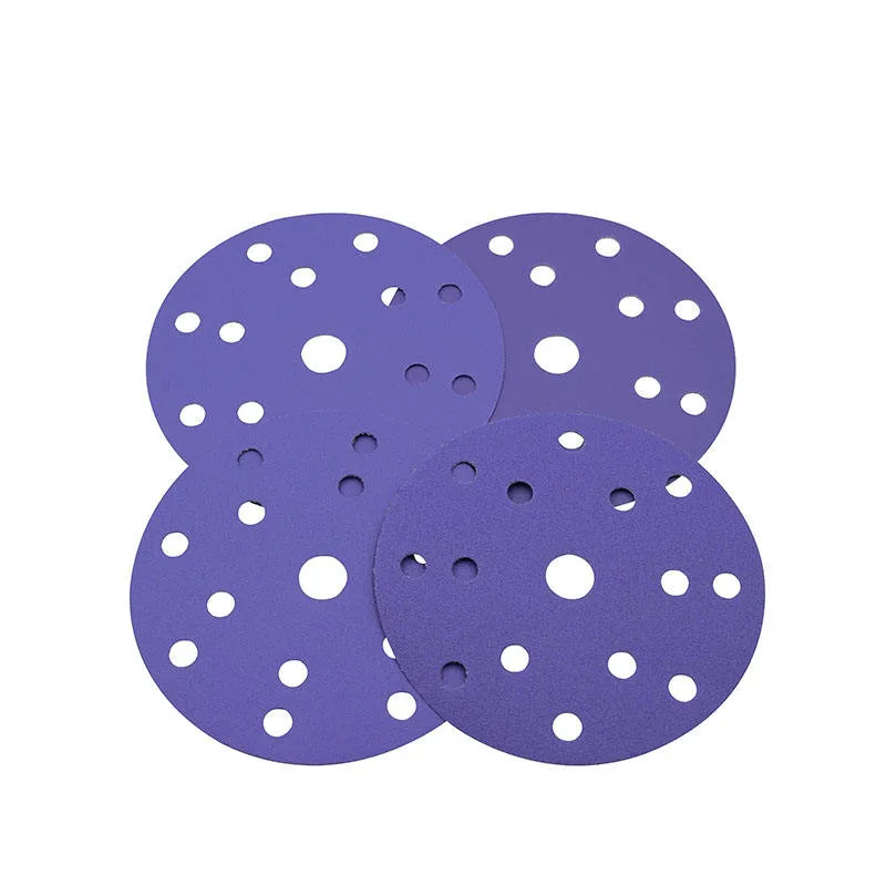 125mm purple diamond adhesive sandpaper 150mm disc sanding abrasive disco sander paper
