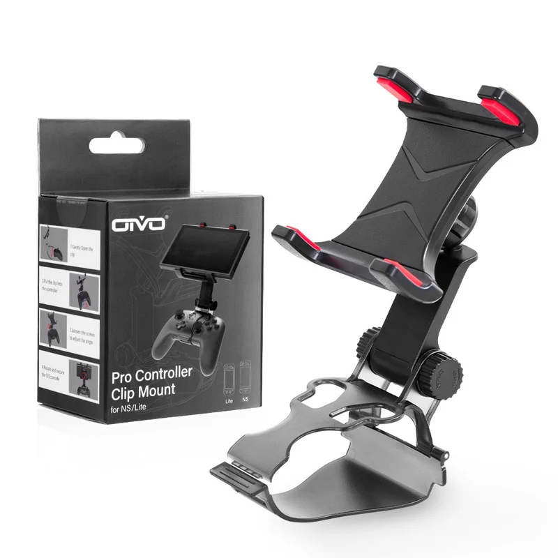 
For Nintend Switch Controller Handle Clip Clamp Phone Mount Holder Free Rotation Gamepad Bracket Stand For Switch Pro NS Llite 