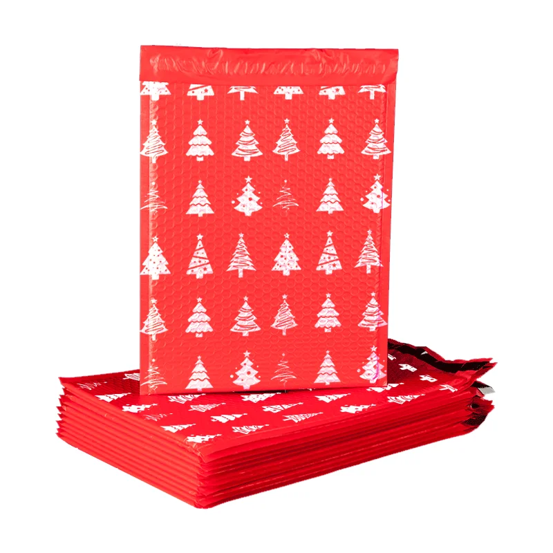 High Quality And Cheap Nice Printing Shock proof polymailer custom christmas bubble mailer