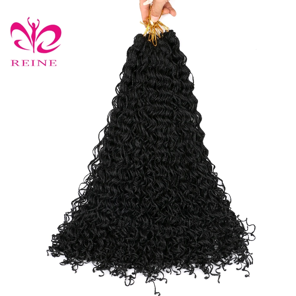 zizi braid Micro Box twist  Crochet  Afro 3S Curly Box Braids Synthetic Twisted Braiding hair