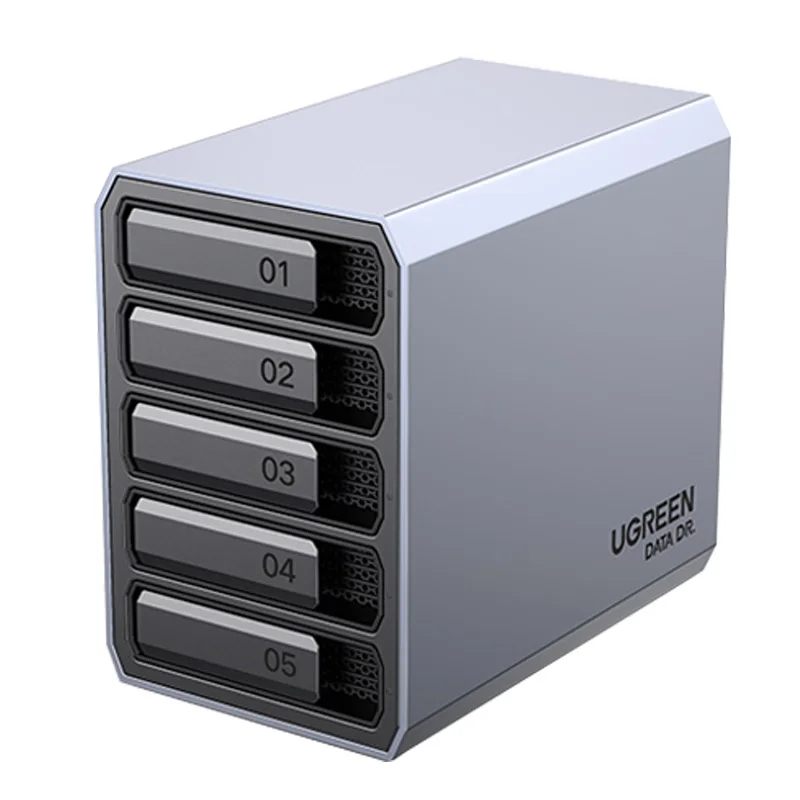 UGREEN, док-станция для жесткого диска 5 Bay USB 3,0 для внешнего жесткого диска SATA для 3,5 2,5 дюймов HDD 90 ТБ с RAID Режим хранения