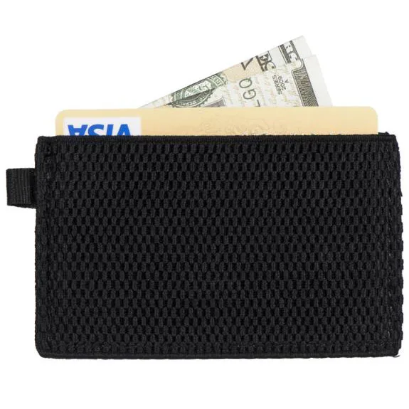 Minimalist Small Wallet Card Holder Minimal Slim Front Pocket Elastic Wallet for Men & Women