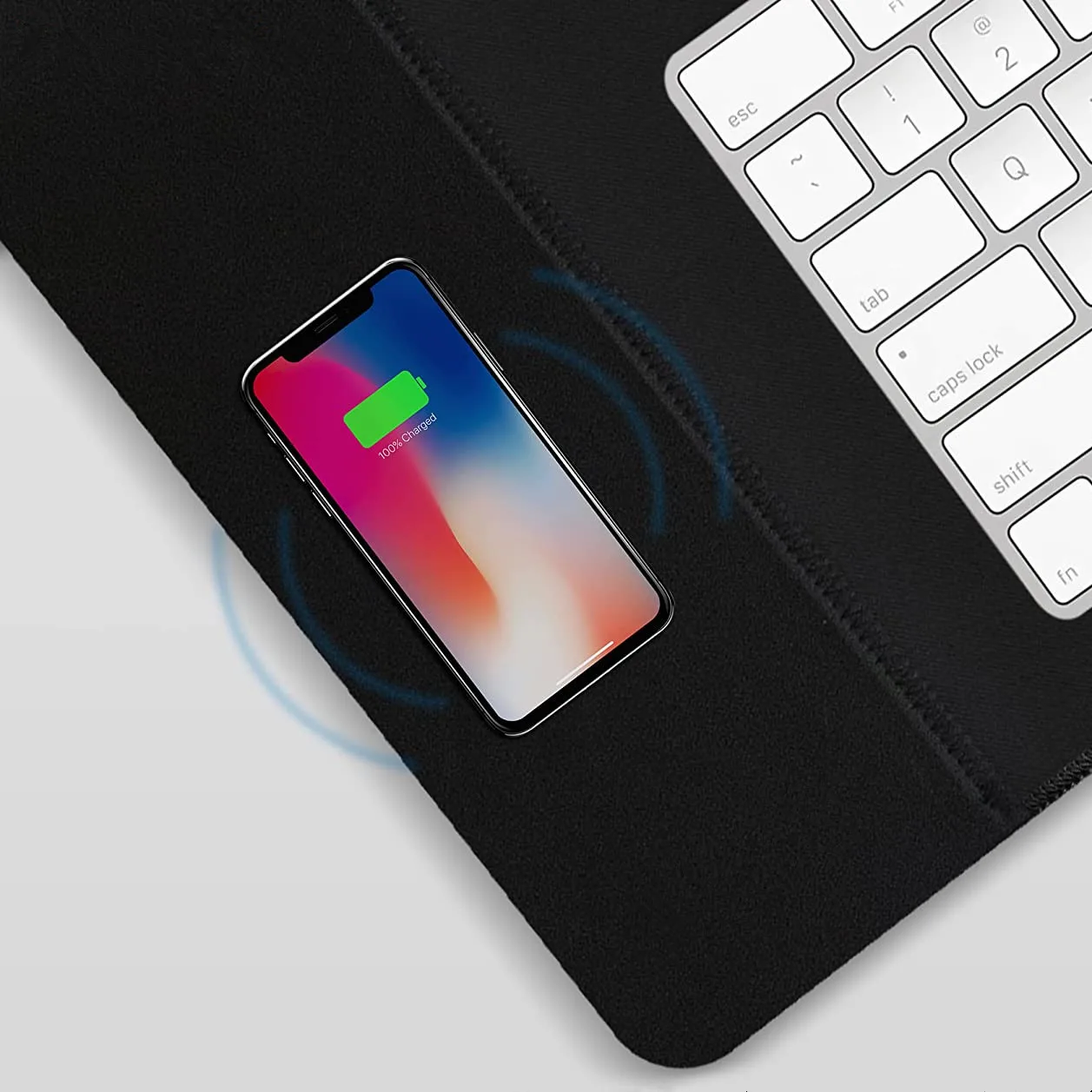 Home And Office Use Electric Heated Desk Mat Warm Table Pad With 15W Fast Charging Wireless Charger Function