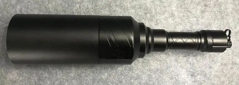 tactico Rifle Gun Green LED Flashlight  Rechargeable Waterproof Torch Super Bright Green Red  Light Flashlight Hunting Light