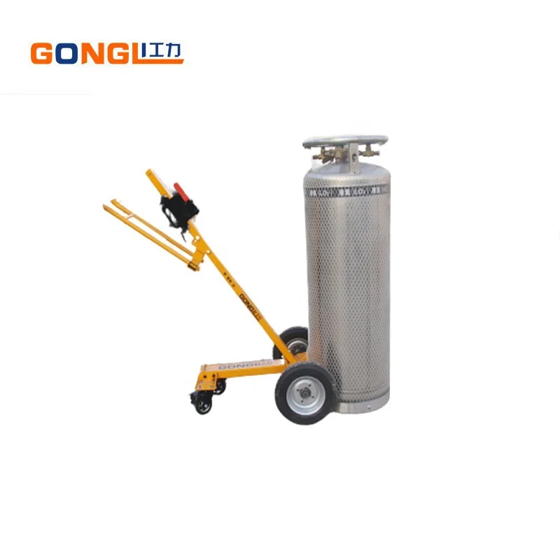 Portable steel/aluminum oxygen gas cylinder trolley