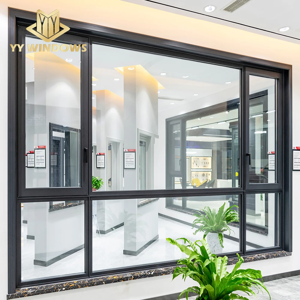 North America popular aluminium windows 10 years warranty high energy saving tilt and turn window for cold area