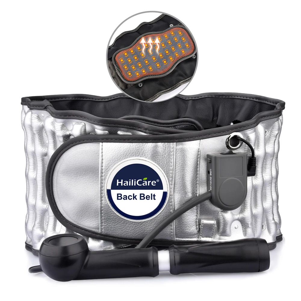 Physical Therapy Inflatable Back Brace Band Medical Heating Waist Support Belt for Pain Relief