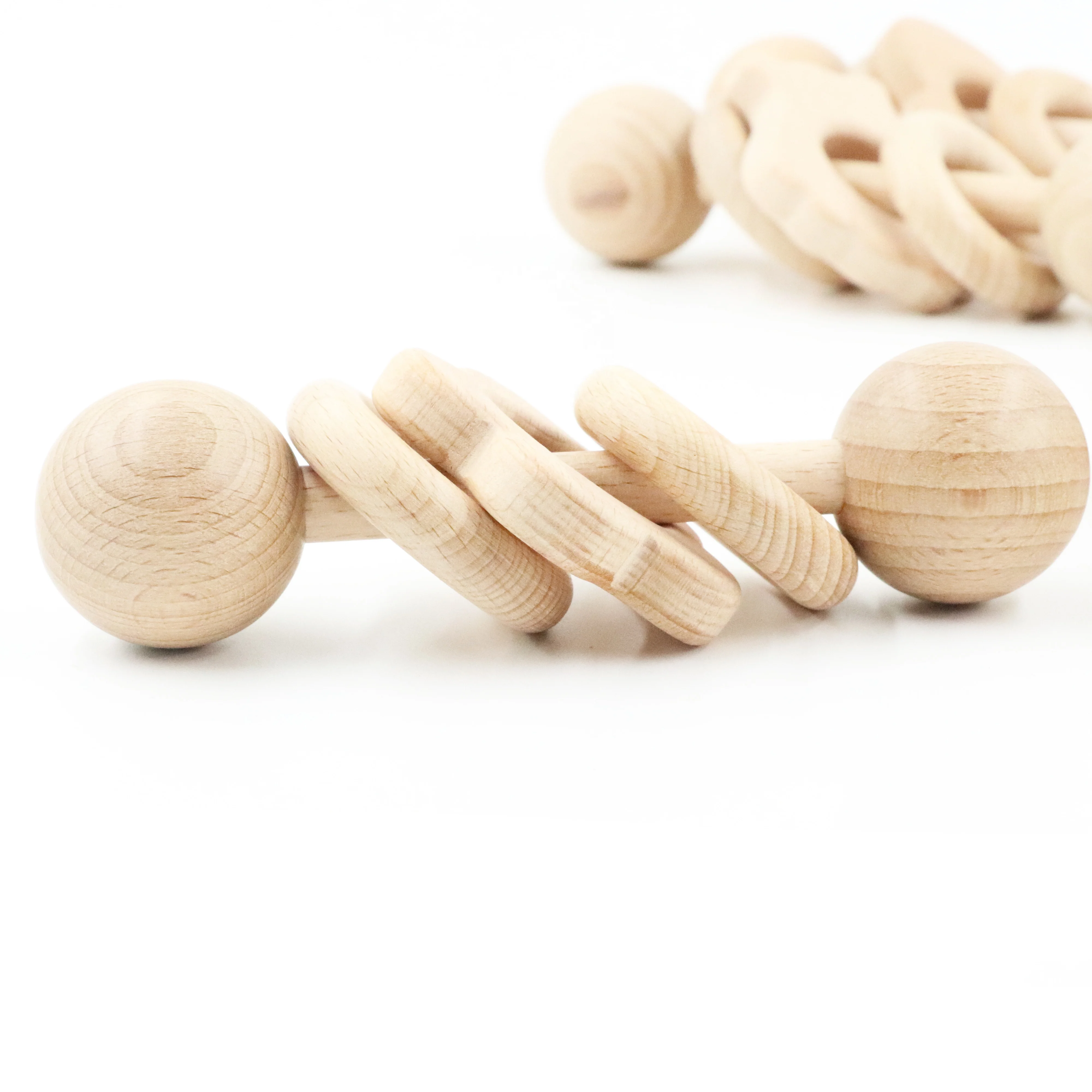 Детские Бук деревянная погремушка игрушки, плюшевые игрушки Вязание игрушки Дизайн погремушки