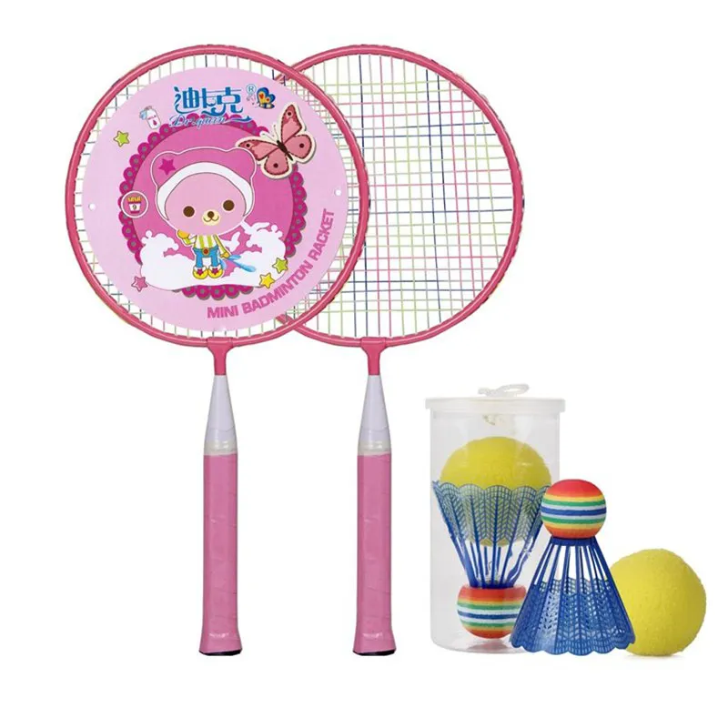 Portable Mini Badminton Set With Shuttle Cock And Badminton Racket For Kids Outdoor Badminton Games