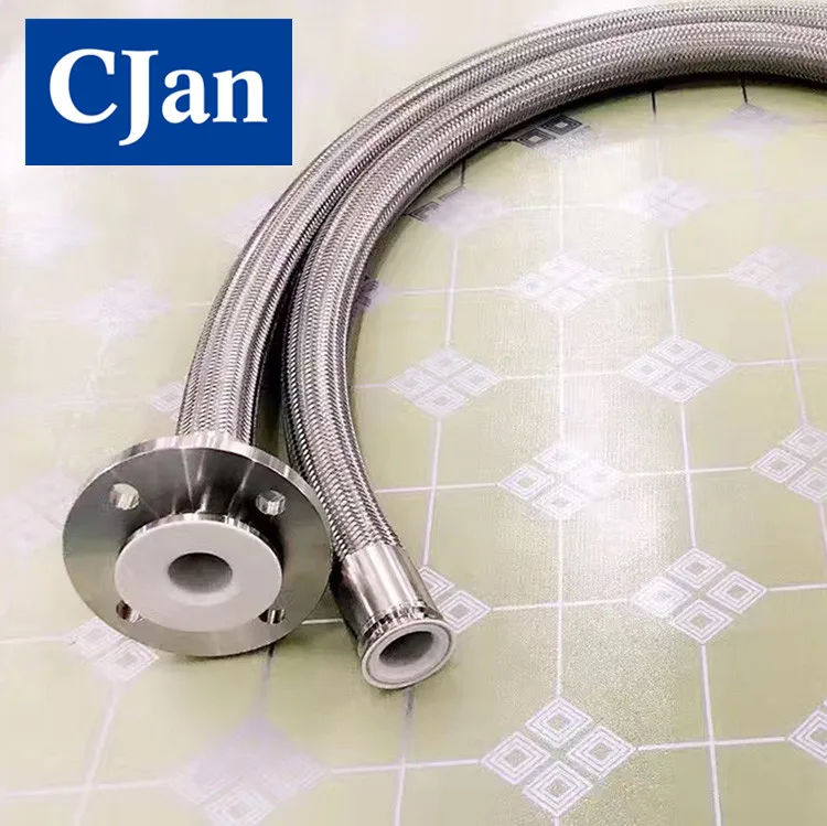 
PFA lined ANSI Lap joint flange with toothed hose shank for hose assembly use 150LB SS304 