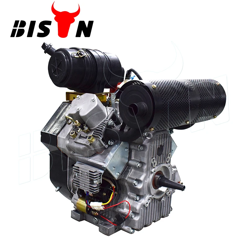 BISON(CHINA) 292F Diesel 2 Cylinder Vertical Shaft Lawn Mower Engines Assembly Diesel Motor