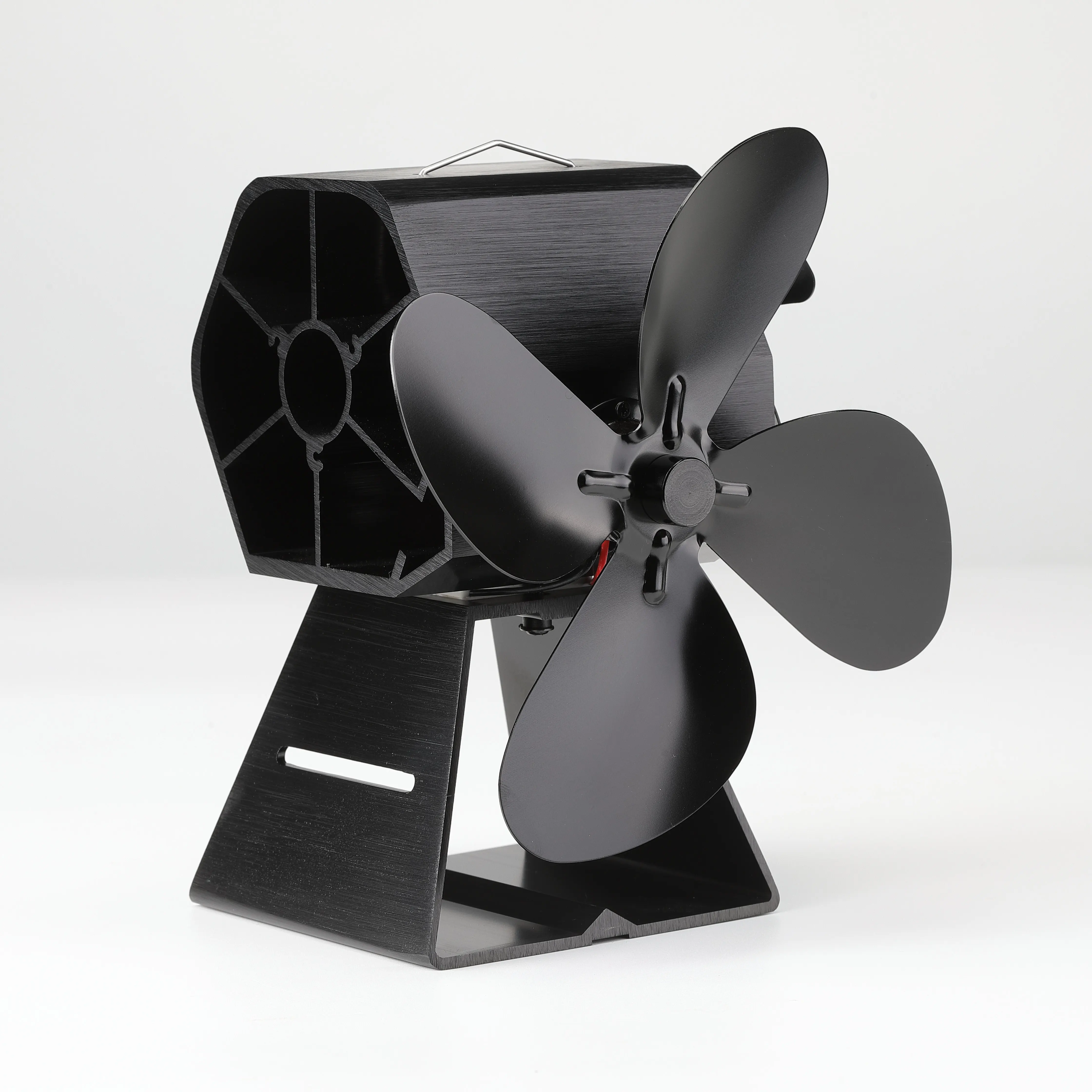 Winter Indoor Wood Burning Fireplace Double Stove Fan Heat Powered 4 Blades Exhaust EcoFan Other Home Heaters