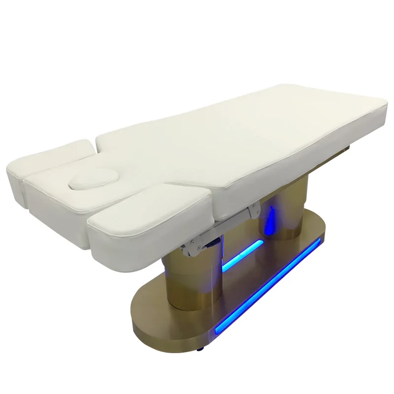 High-end 4 Motors Electric Massage Bed Cosmetic Bed Salon Furniture Electric Chairs Beauty Bed With Side Control