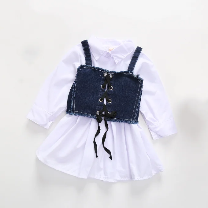 
Little girls fashion dress clothes sets hot sell western wear children matching clothes sets 