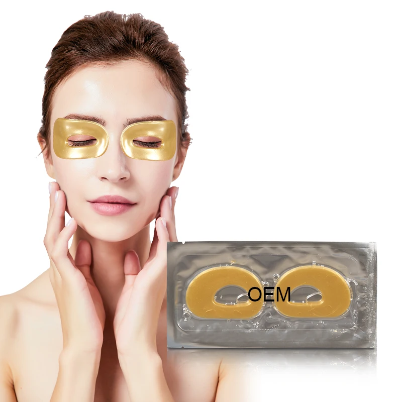24K Golden Collagen Eye Pads Aloe Gel Women Skin Crystal Eye Mask Sleep 2024 For Eyes