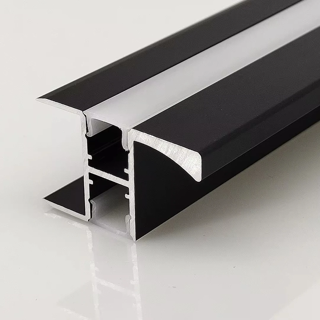 Recessed cabinet door handles with LED lighting cabinets with LED aluminum handles