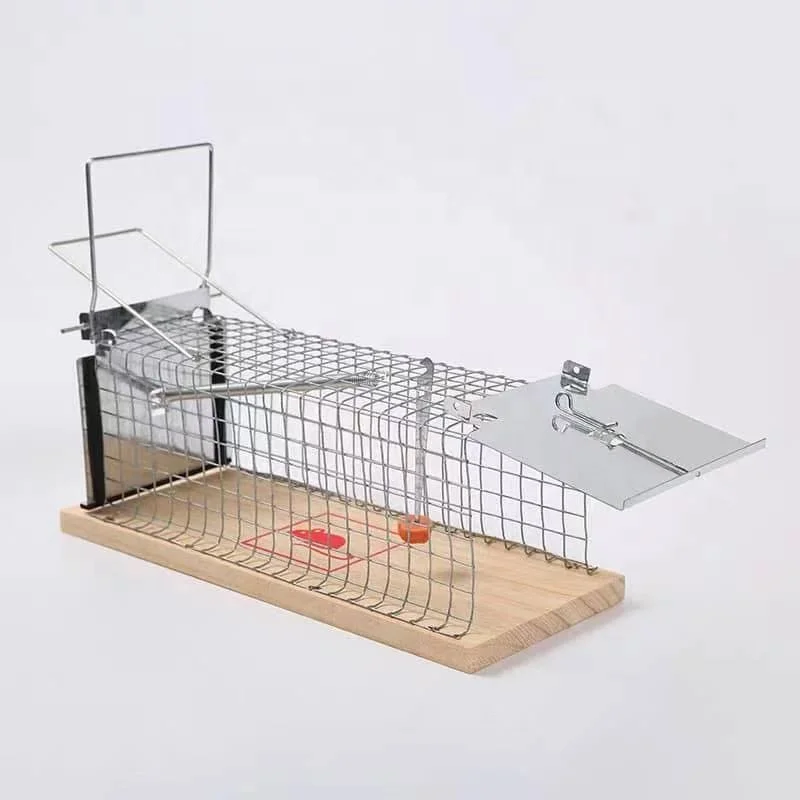 Hot sell Reusable Rat Catching Mice Mouse Traps Mouse cage Mouse trap wire mesh and wooden Pest Control Traps