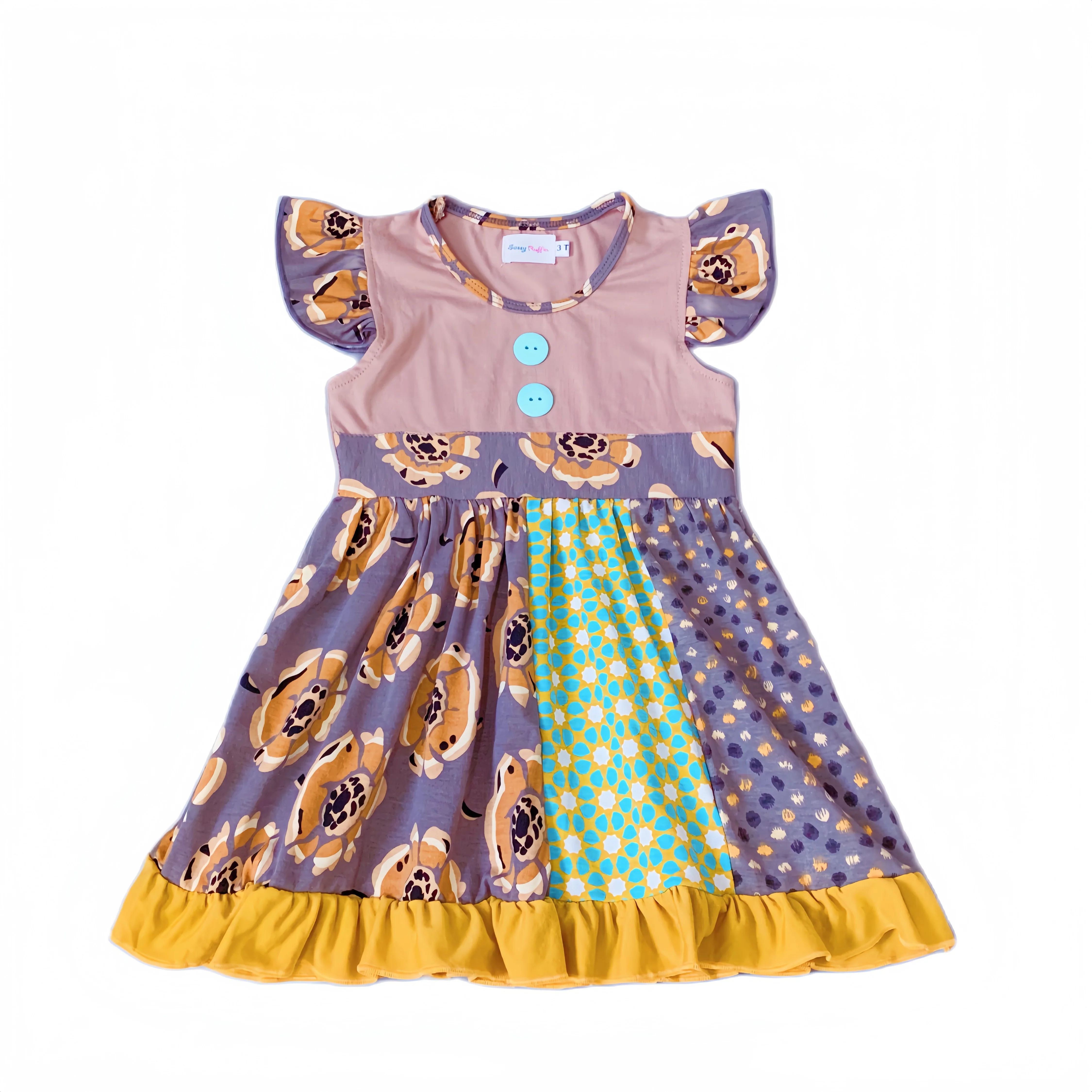 A-Line Dress -  variety floral pattern clothes tutu skirt for clothes baby girl Lace Ruffle skirt newborn cotton girls dresses