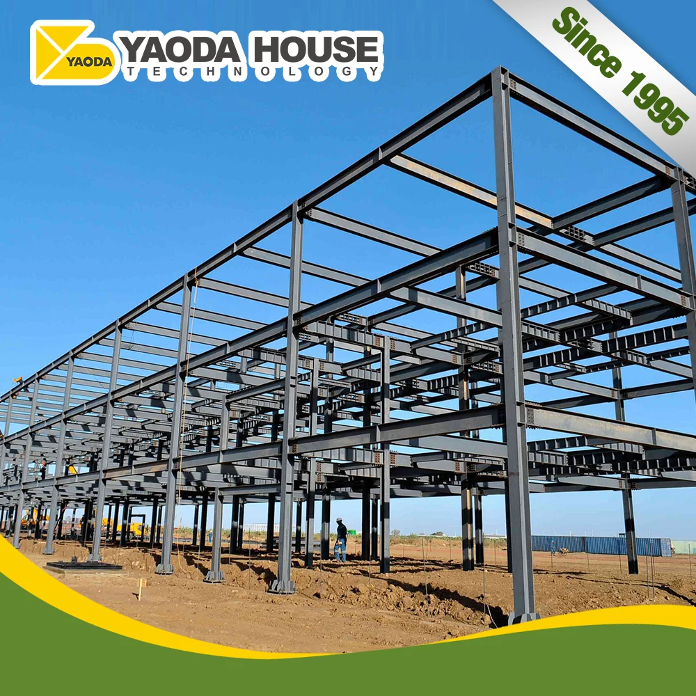 prefabricated modern villa steel structure building  light prefabricated steel structure building