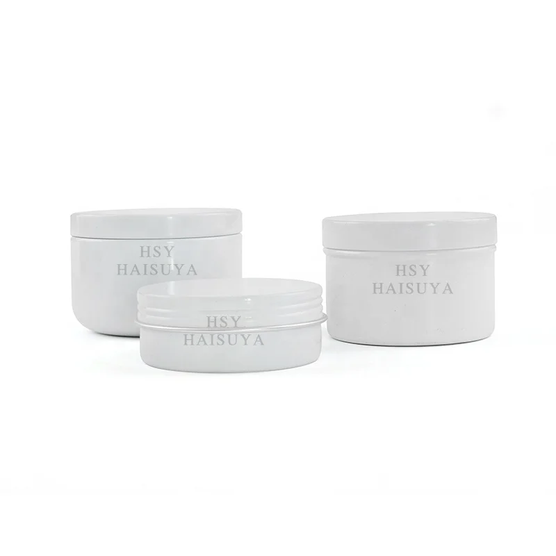 High quality hot sale 50g 100g empty storage containers Food grade aluminum cans Candle tea metal cans small round tin box