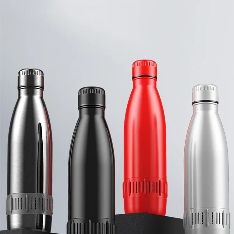 Rechargeable Wireless Bottle USB Electric Hand Luxury Smart Water Bottle Musical Mug Music Bottle with Speaker