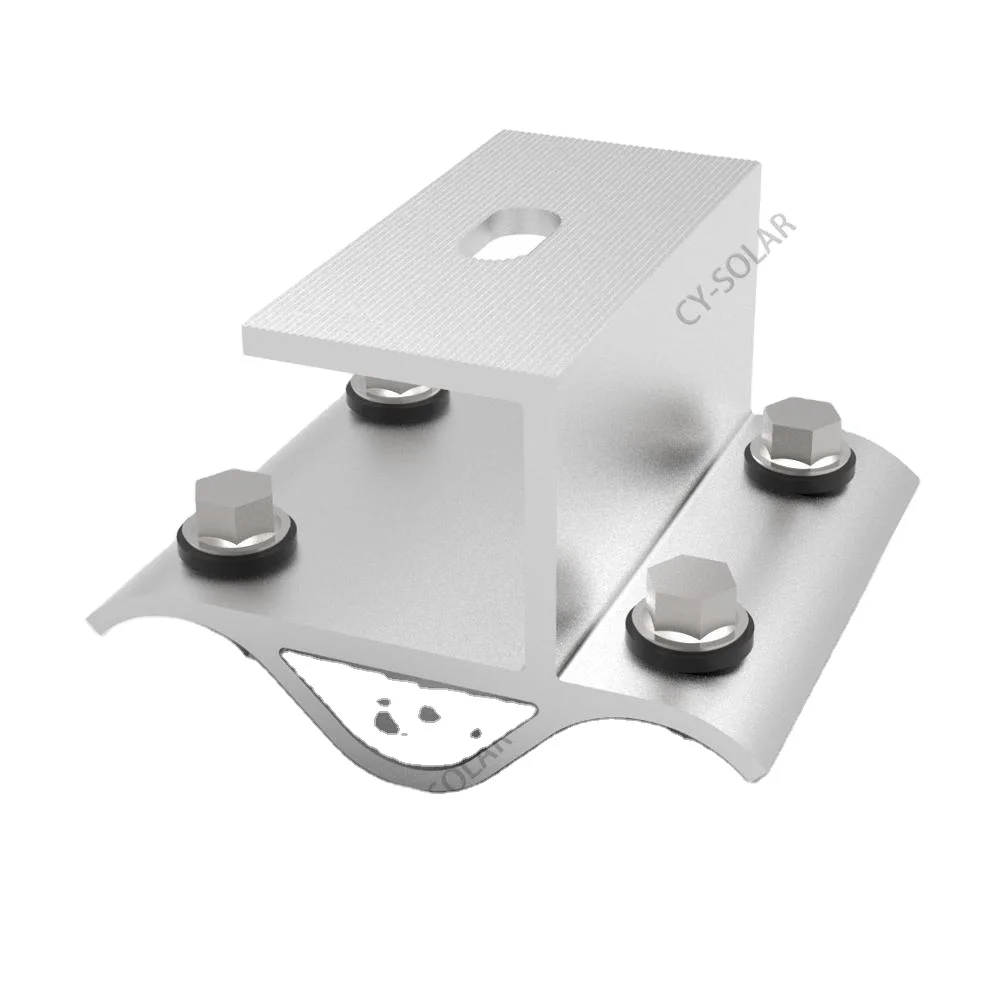 Aluminum Clamp Roof, Solar Tin Roof Clamp for Corrugated Metal for Home Soalr Panel Bracket CY Solar Standing Seam Metal Roof CE