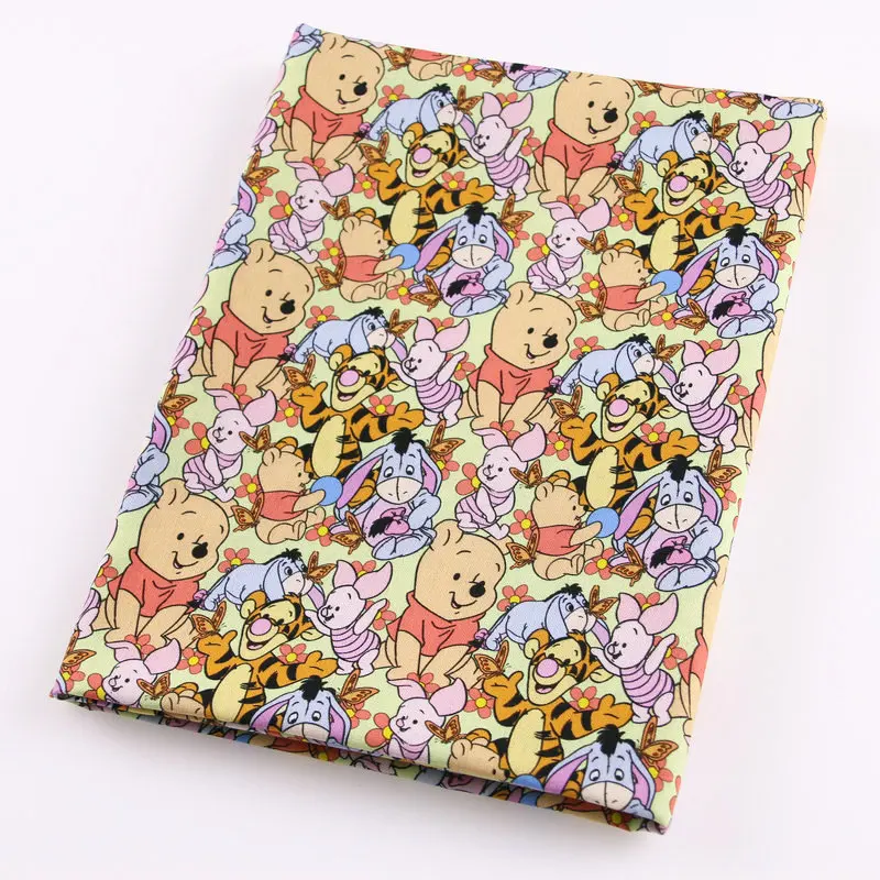 Bear Printing cartoon fabric Bedding 100% Plain Cotton Fabric For Pillows