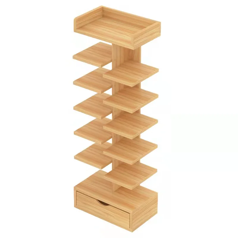 Home Furniture Wooden Shoe Rack Doorway Large Capacity Shoe Rack