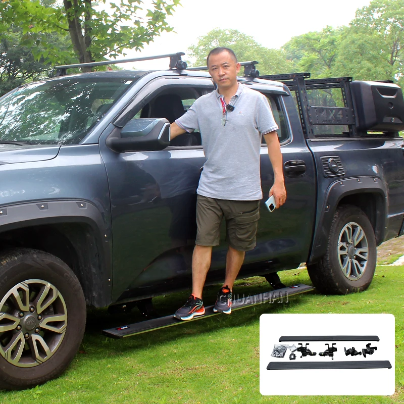 Automatic hilux electric power side step ram1500 running board for jeep gladiator range rover side step electrical