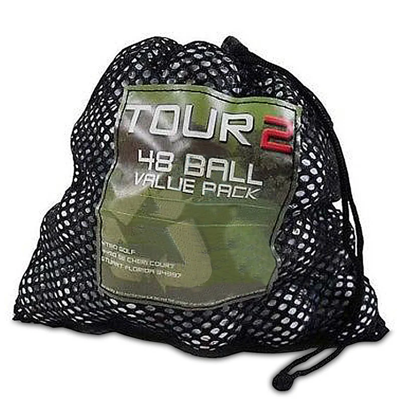 Wholesale trong and durable Nylon Mesh Bag drawstring carrying bag for golf balls in golf course or gym