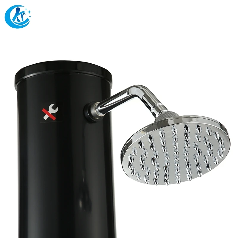 High-capacity 35L Energy Saving Two Sections Free Standing ss Outdoor Solar Shower