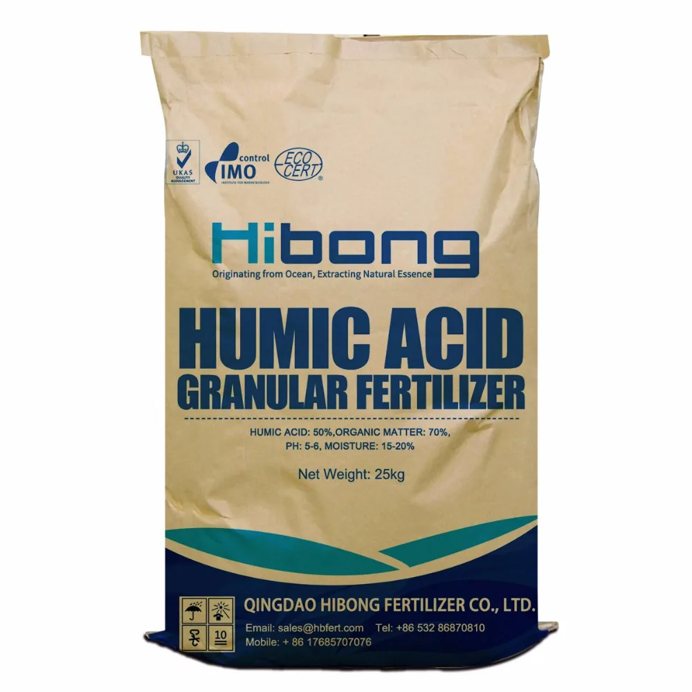 Гуминовая кислота органические гранулированные удобрения, используемые для увеличения поглощения NPK