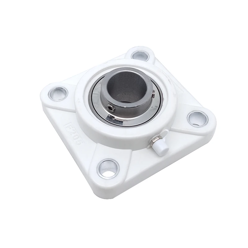 Plastic housing 4 BOLTS FLANGE MOUNTED Stainless steel bearings SUCF205-16 SUCF205