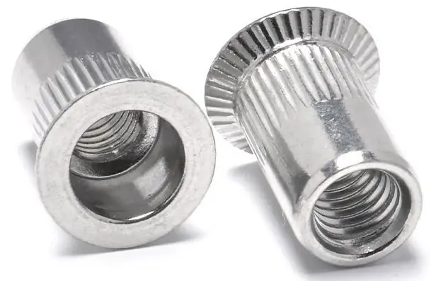 High Quality Stainless Steel CSK Head Knurled Body Rivet Nuts with Open End