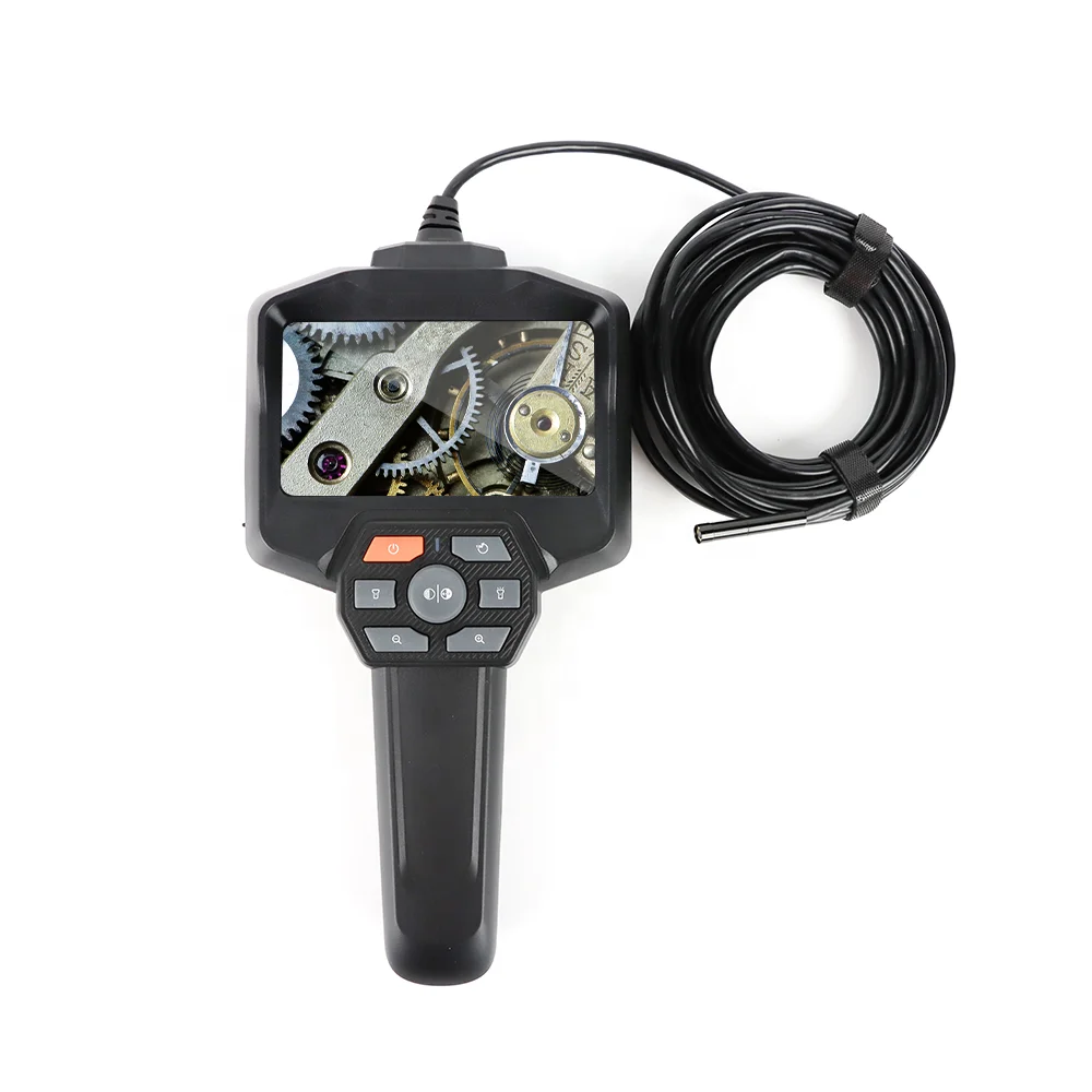 Handheld 4.3 Inch Lcd Screen  Hd 1080p Single Len Hard Tube 4.0mm Waterproof Inspection Camera Industrial Endoscope