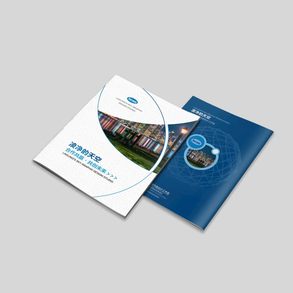 Custom Design Brochure Catalog and Flyer Printing for Advertising Companies Made from Durable Paper Material