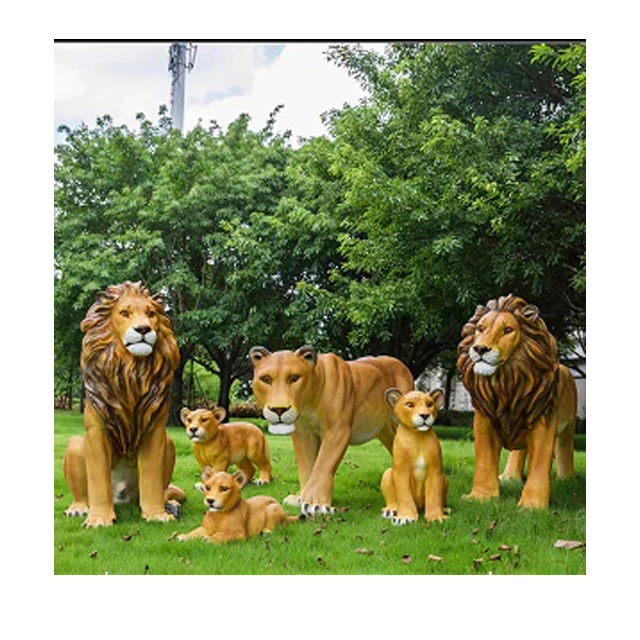 Бетонные силиконовые резиновые формы для формования льва в виде животных