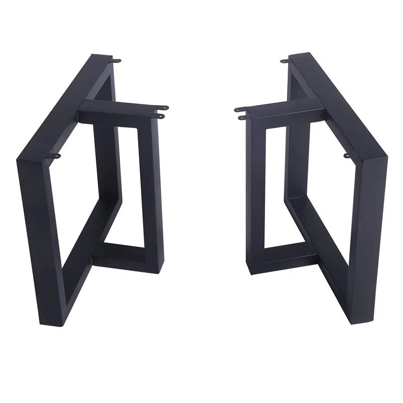 Modern Black Wrought Detachable Industrial Office Shaped Wholesale Glass Desk Frame Dining Steel Cast Iron Metal Table Legs