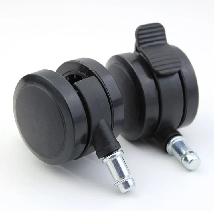 40Mm / 50Mm Nylon Mini Caster Wheel Inch Zinc Ally Furniture Screw Thread Casters With Brake