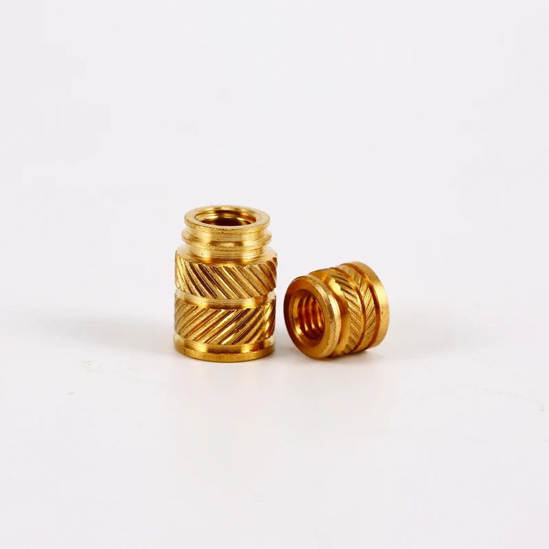 Custom precision CNC machined brass nuts threaded inserts nuts