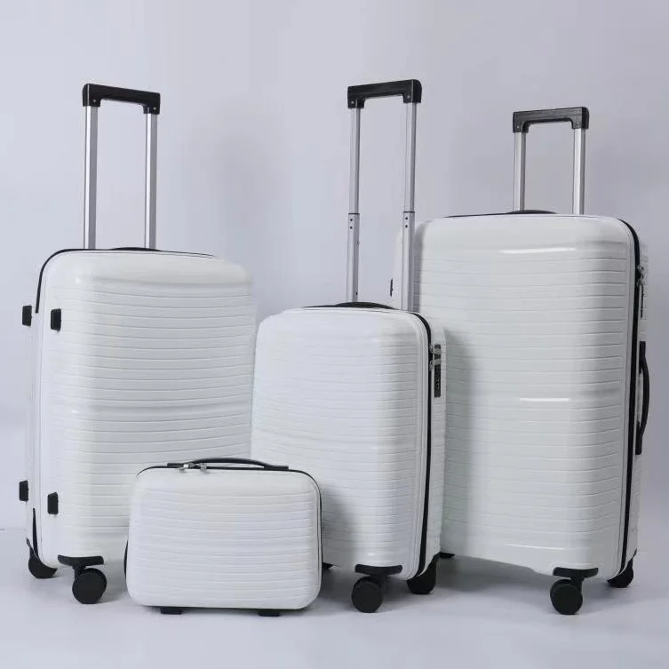 Large Capacity 20-Inch Unisex Spinner Suitcase Luggage PP Material Explosion-Proof Zipper Silent Universal Wheel Boardable