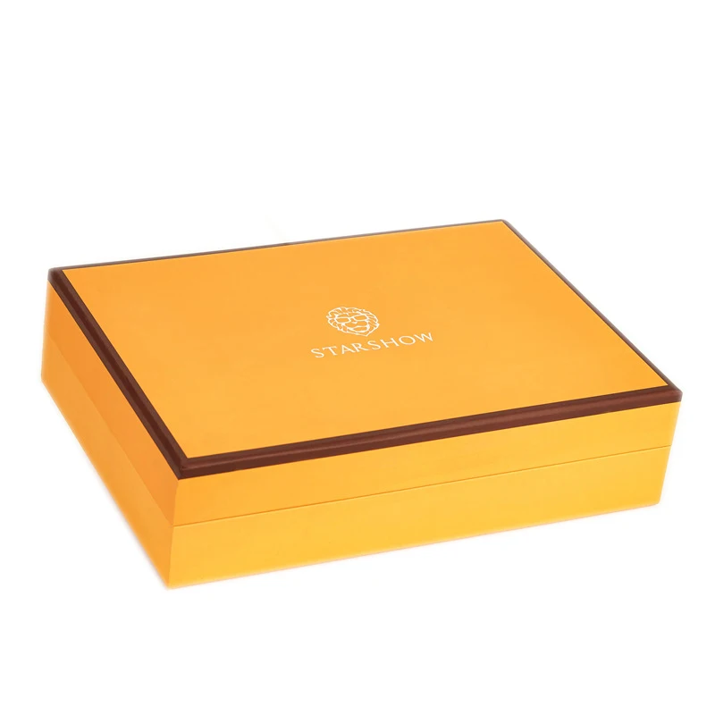 Custom Eco-Friendly Luxury Yellow Beauty Product Gift Box Logo Cosmetic Product Skincare Box Packaging