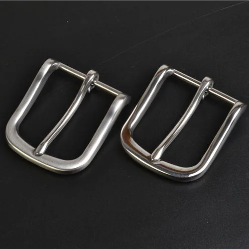 Stainless steel belt buckles 35 mm pin buckle for leather belt brushed polished