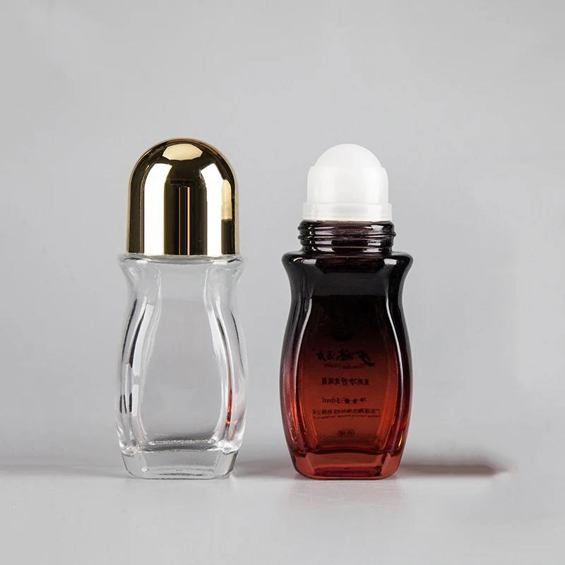 Essential Oil Glass Deodorant Bottles Packaging 30ml Roll On Glass Bottle